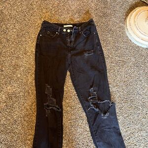 PacSun Black Distressed Skinny Jeans